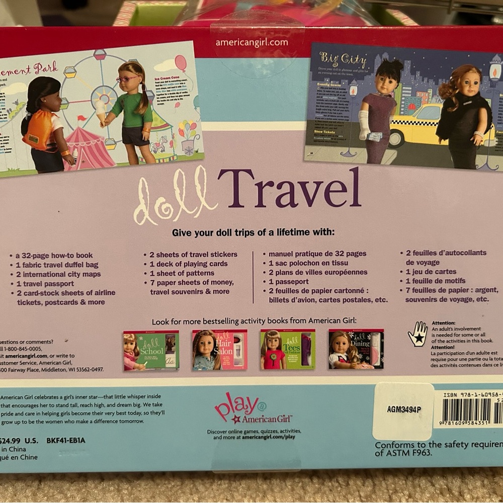 AMERICAN GIRL Work, Travel, Tea Time Gift Basket #kidcore #dollaccessories - Picture 9 of 12